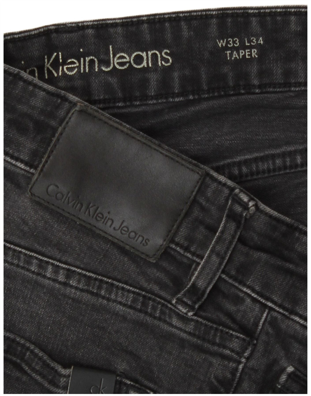 Calvin Klein Herre Tapered Jeans W33 L29 Grå Bomuld
