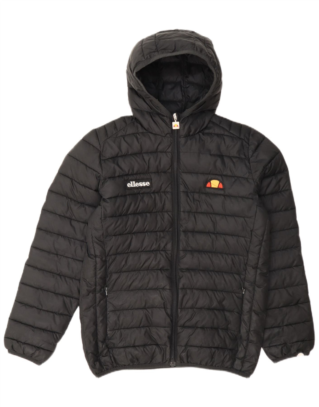Ellesse Boys Polstret Hættejakke 12-13 År Sort Polyester