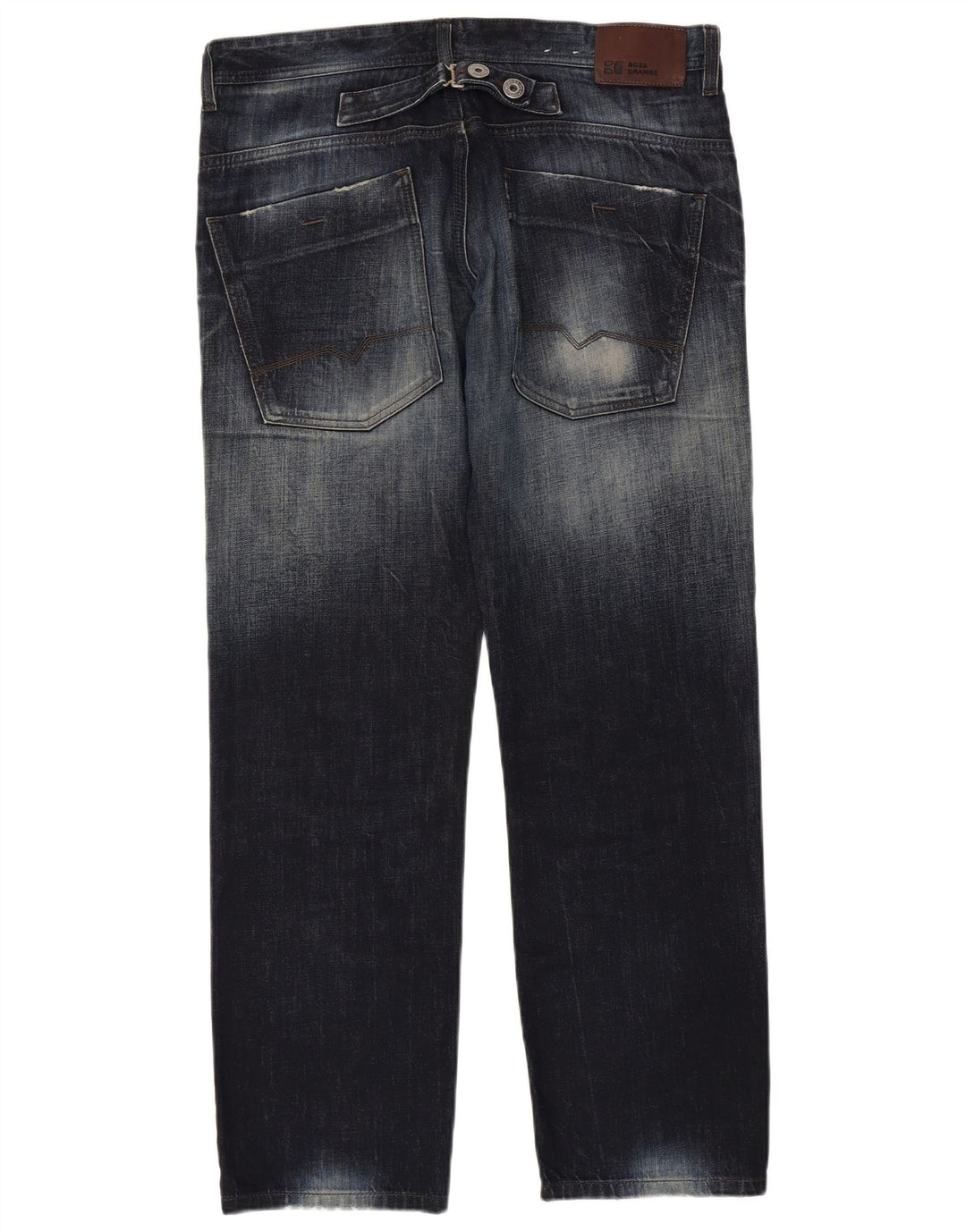 Hugo Boss Straight Jeans til mænd W36 L32 Marineblå