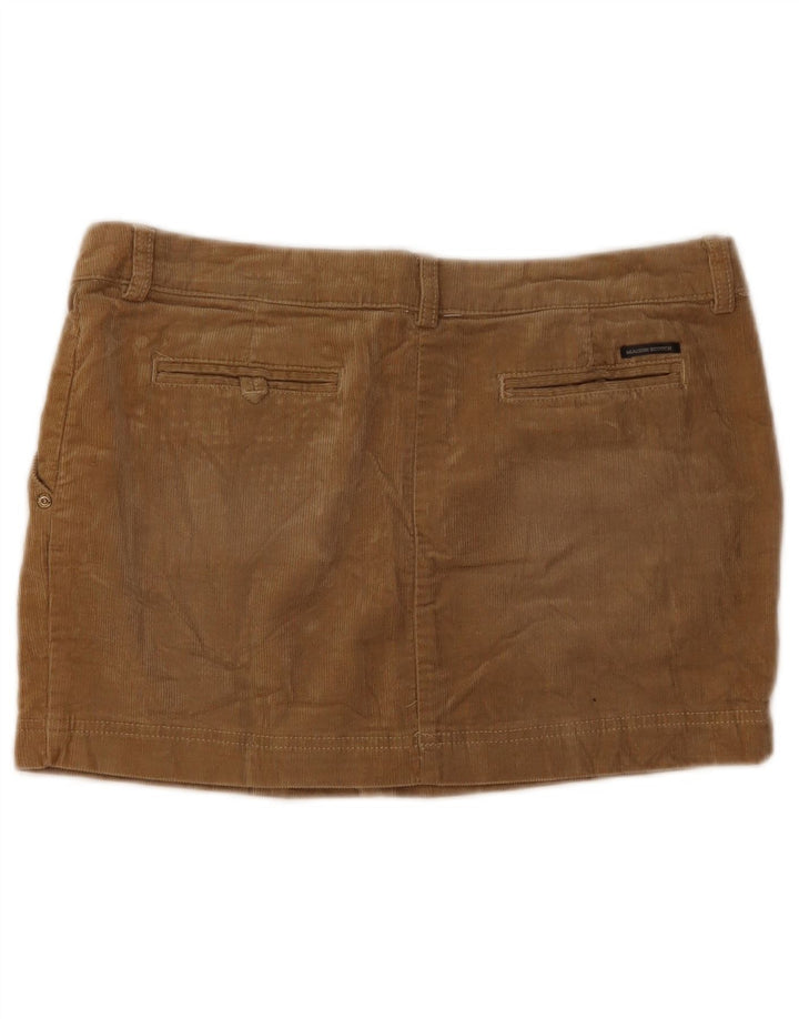 Maison Scotch Damefløjl Mininederdel W34 Stor Brun