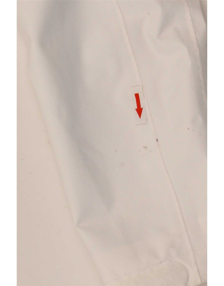 Helly Hansen Dame Grafisk Hætte regnjakke UK 10 Small White Polyester