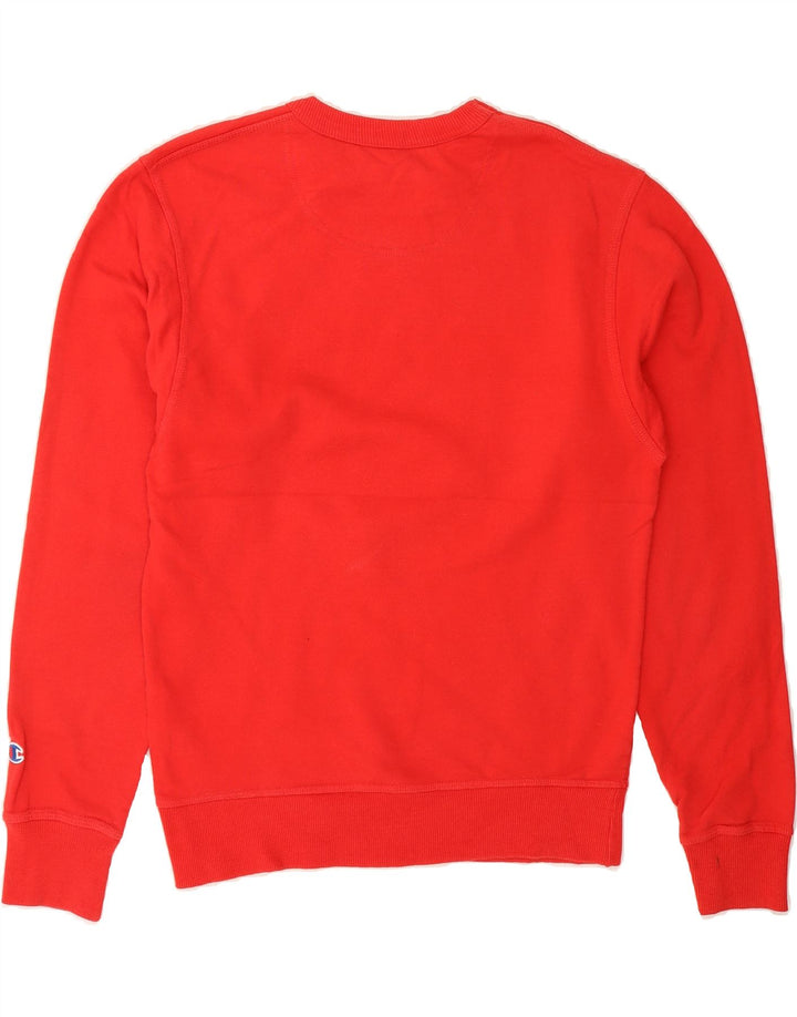 CHAMPION Mens Sweatshirt Jumper Small Red Cotton Vintage Champion and Second-Hand Champion from Messina Hembry 
