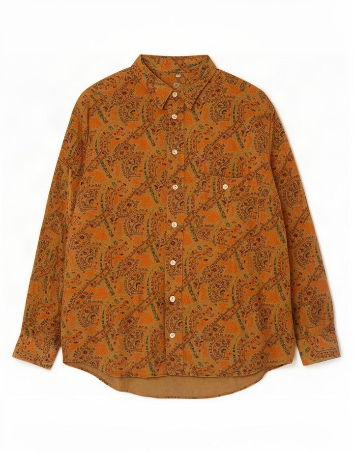 Vintage herreskjorte XL brun Paisley