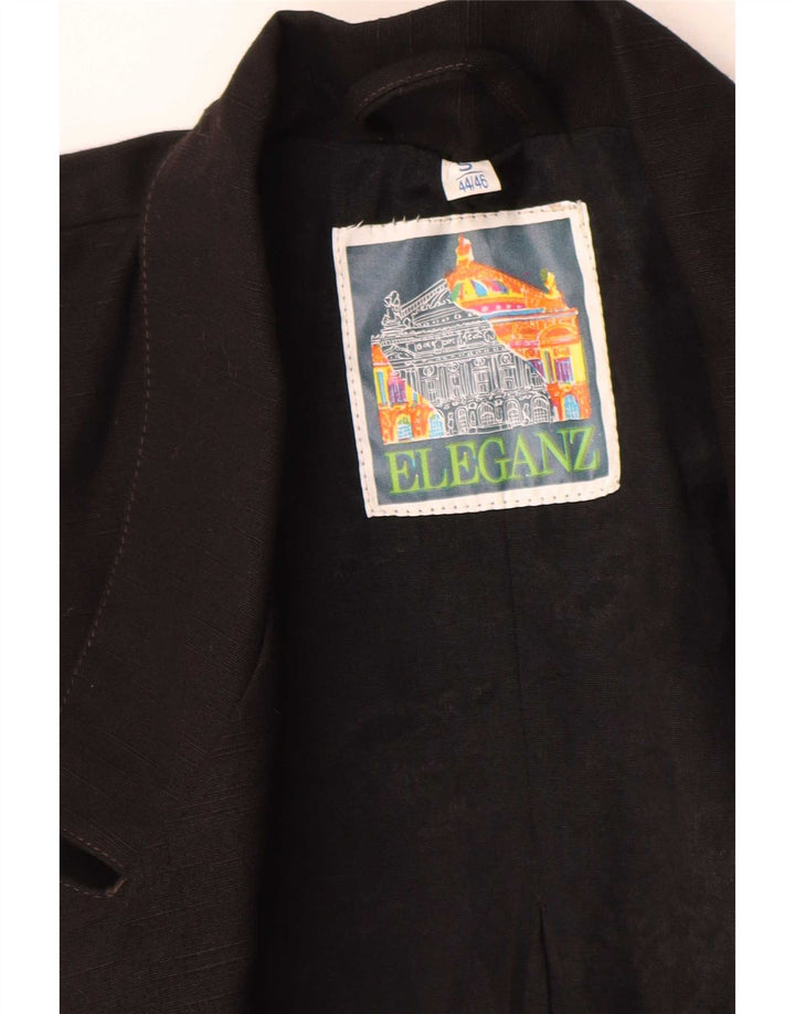 Vintage Dame Oversized Blazer Jacket UK 10 Small Black