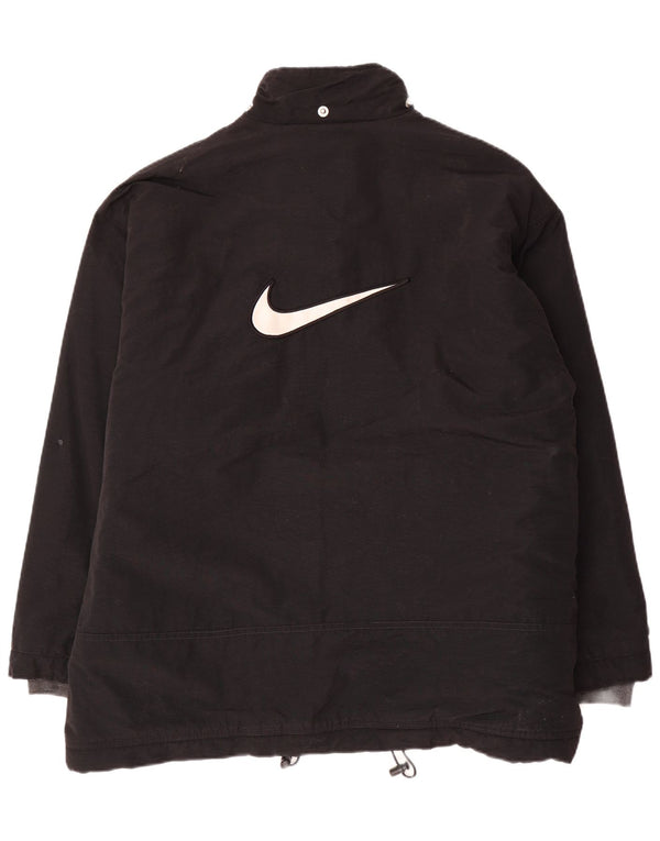 Nike Mens Windbreaker Jacket UK 42/44 Large Black Nylon