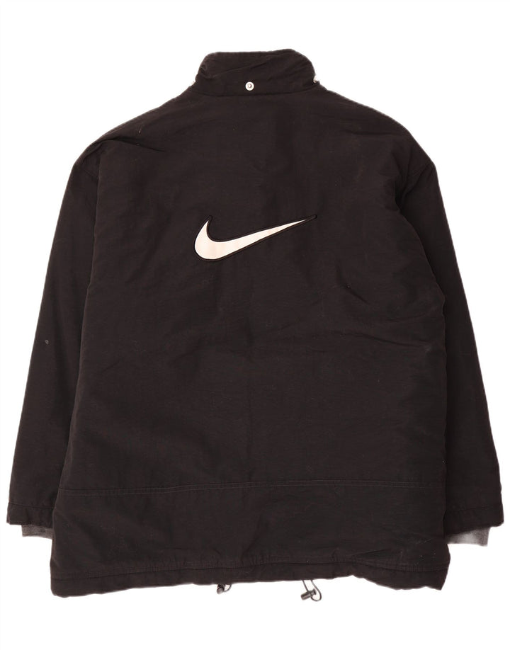 Nike Herre Windbreaker Jacket UK 42/44 Large Black Nylon