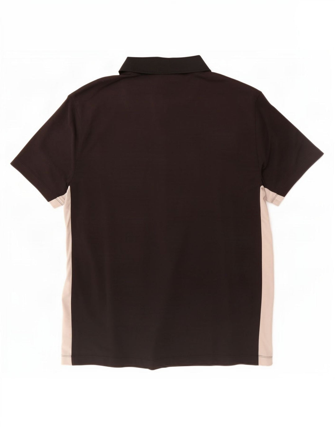 Nike Polo Shirt til mænd UK 42/44 Large Black Colourblock Polyester
