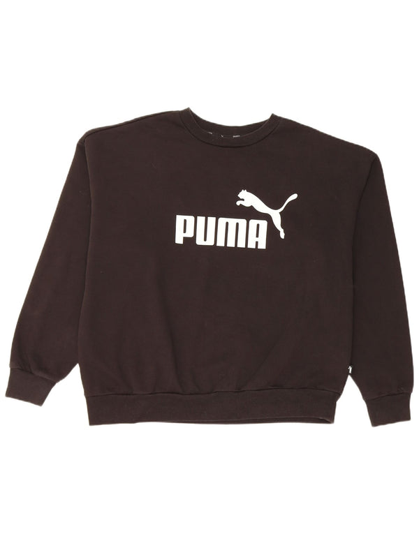 Puma Graphic Sweatshirt Jumper UK 18 XL Sort bomuld