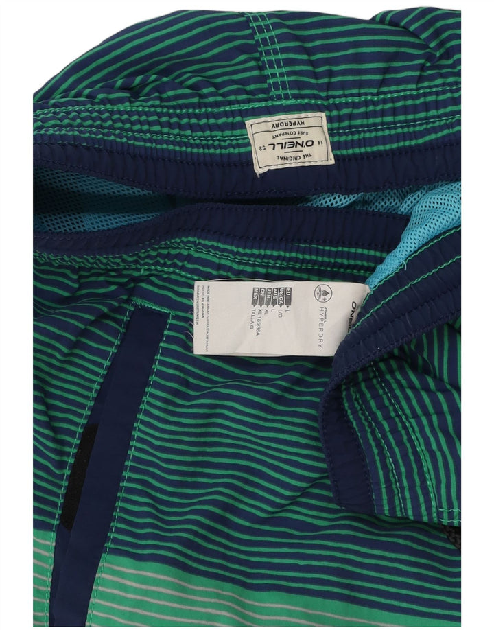 O'Neill Herre grafiske svømmeshorts Store flerfarvede stribede polyester