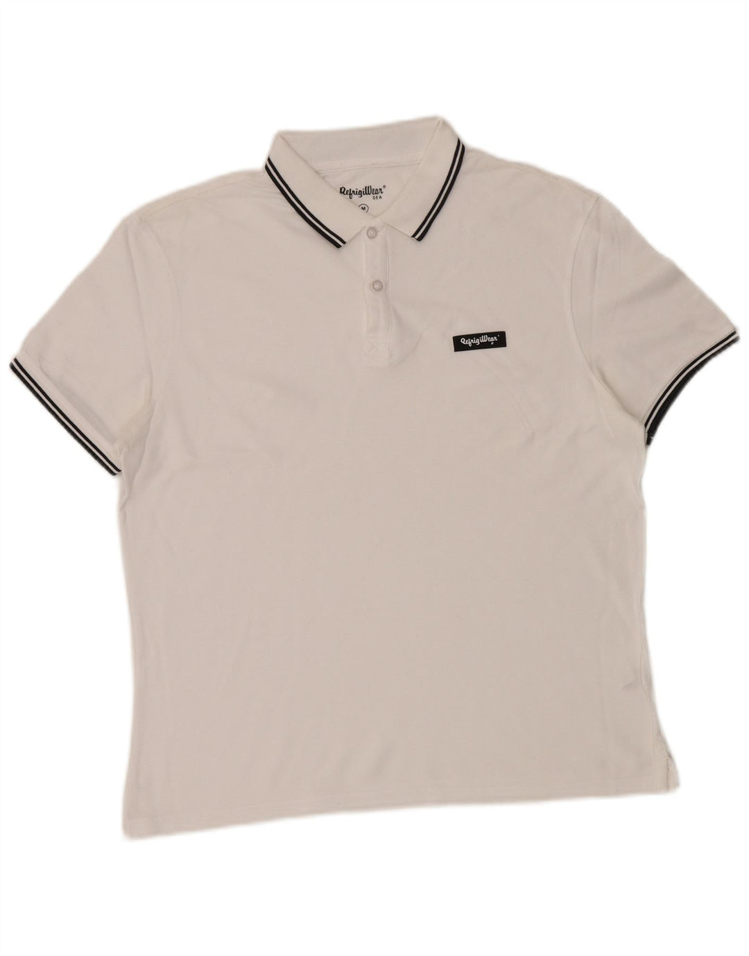 Refrigiwear Herre poloshirt Medium hvid bomuld
