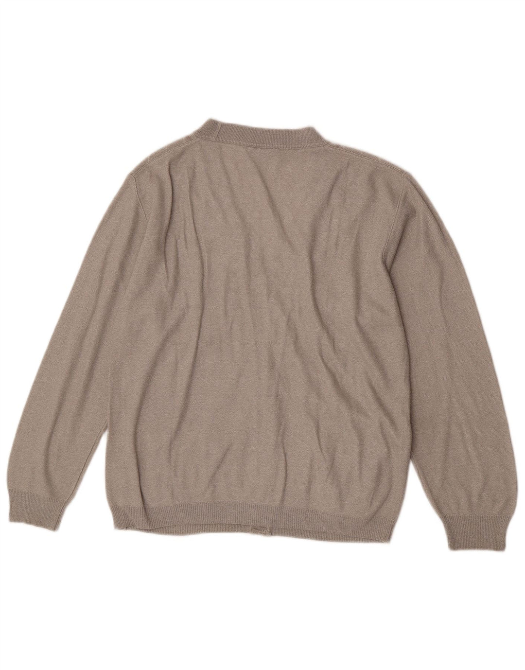 Enzo Goti Herre Cardigan Sweater Lille Grå Chevron Akryl