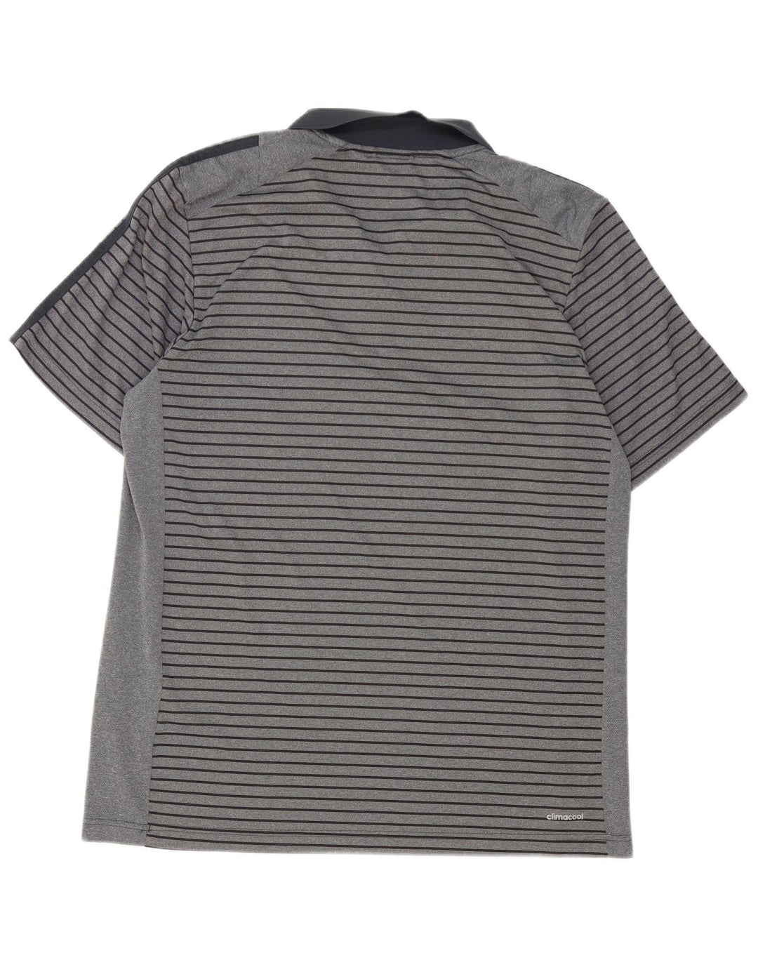Adidas Herre Climacool Polo Shirt XL Gråstribet polyester