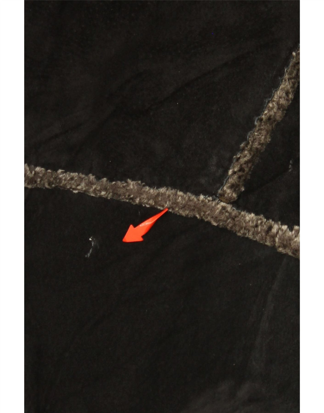 GIORGIO MOBIANI Herre hættejakke i ruskind UK 44 2XL sort læder