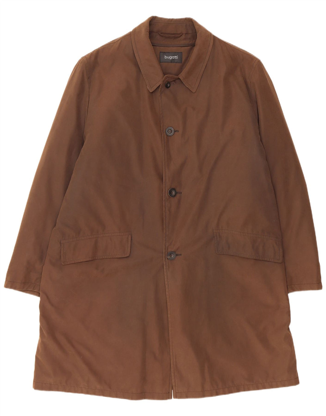 Bugatti Herre Overfrakke EU 54 2XL Brun Polyester