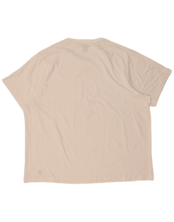 Lyle & Scott Herre T-Shirt Top 4XL Hvid Bomuld