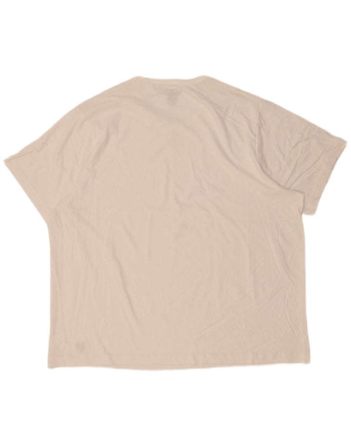 Lyle & Scott Herre T-Shirt Top 4XL Hvid Bomuld