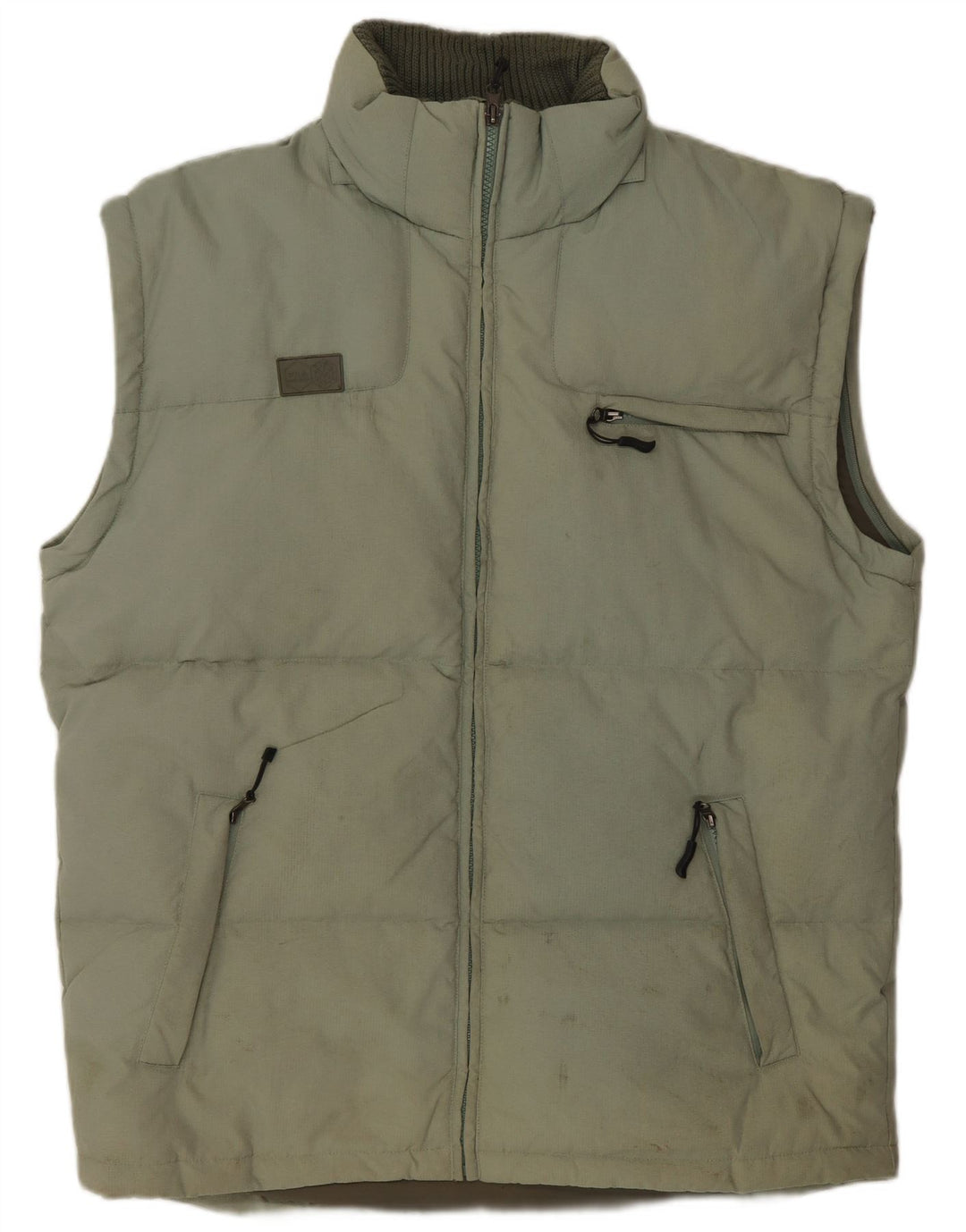 Fila Herre Polstret Gilet UK 40 Stor Grøn Polyamid