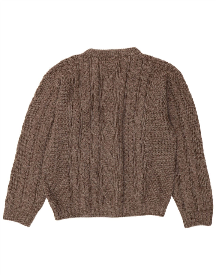 L.L.Bean Herre sweater med rund hals, stor grå uld