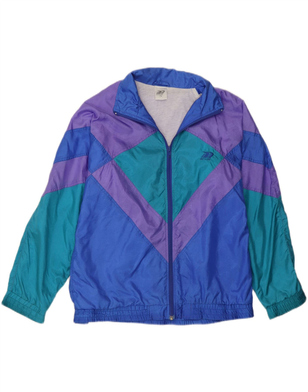 Vintage træningsdragt til piger Topjakke 15-16 år Flerfarvet Colourblock