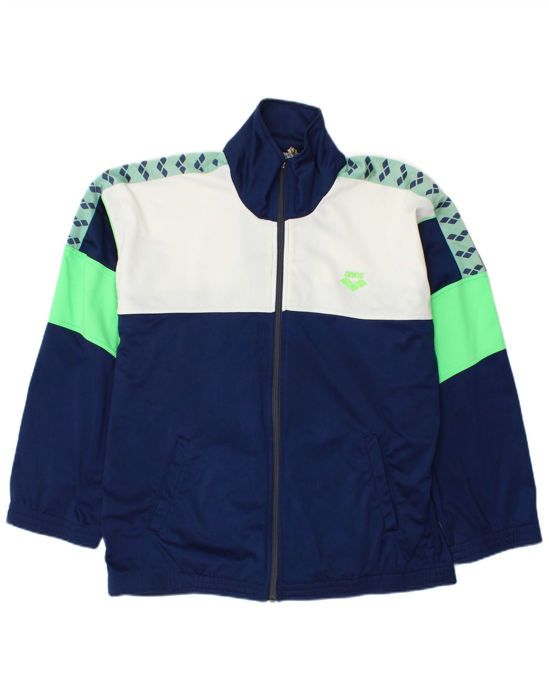 ARENA Grafisk træningsdragt til mænd Top jakke Medium Navy Blue Colourblock