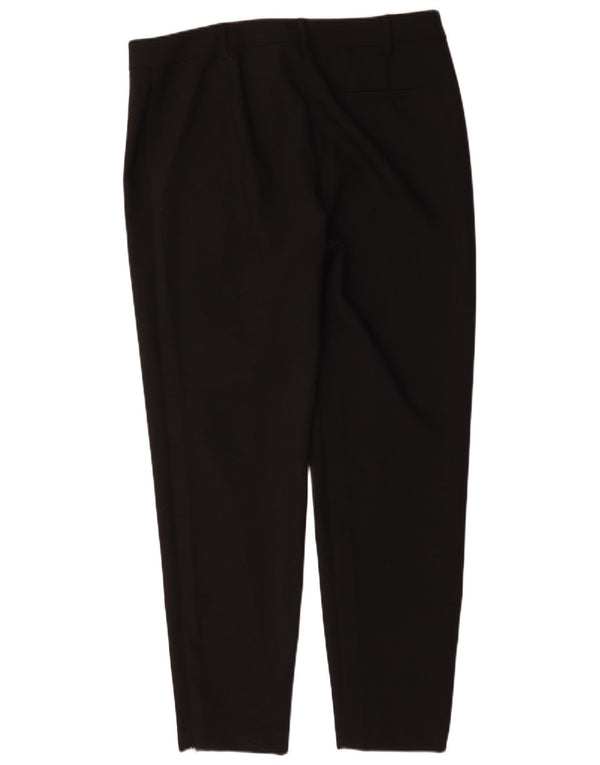 Marks & Spencer koniske jakkesætsbukser til kvinder UK 16 Large W36 L30 Black