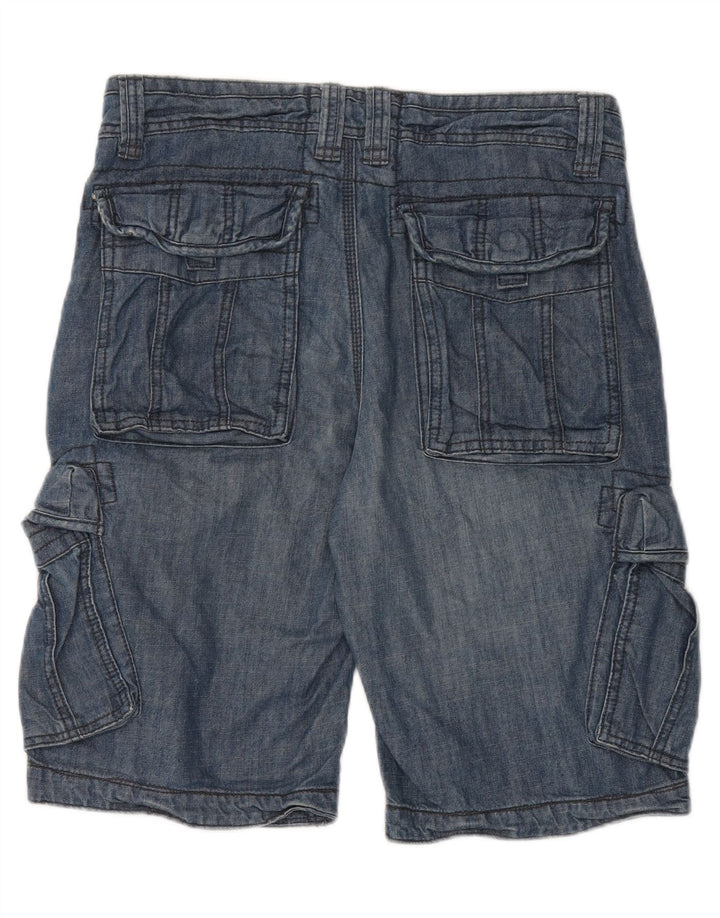 FAT FACE Herre Cargo Denim Shorts W32 Medium Blue Bomuld