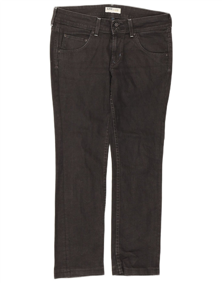 LEE Womens Amy Straight Jeans W31 L28 Black