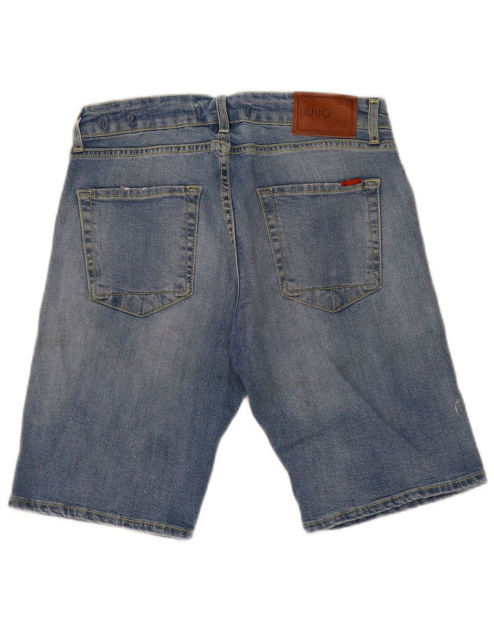 Liu Jo Herre Regular Slim Denim Shorts W32 Medium Blue Bomuld
