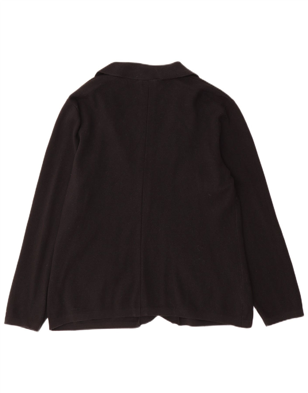 Esprit Dame 2 Button Knit Blazer Jacket UK 14 Large Black Bomuld
