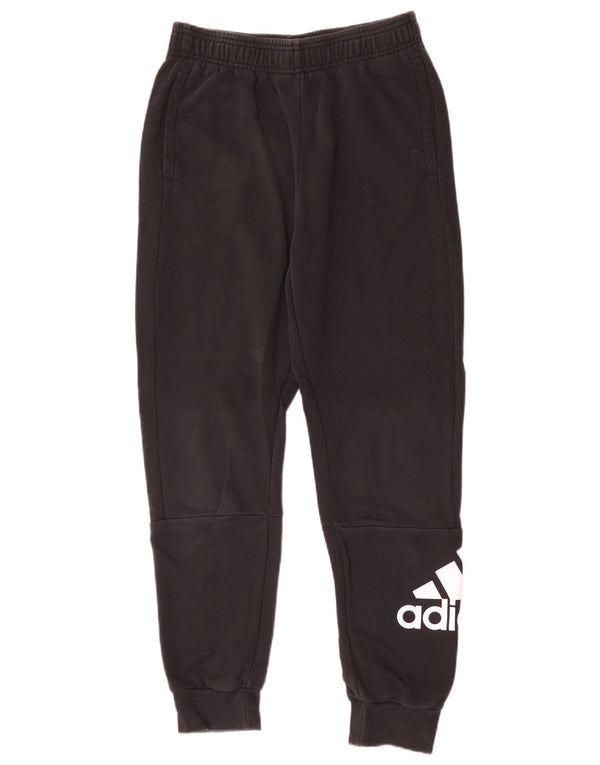 Adidas drenge grafisk træningsdragt bukser jogger 13-14 år sort bomuld