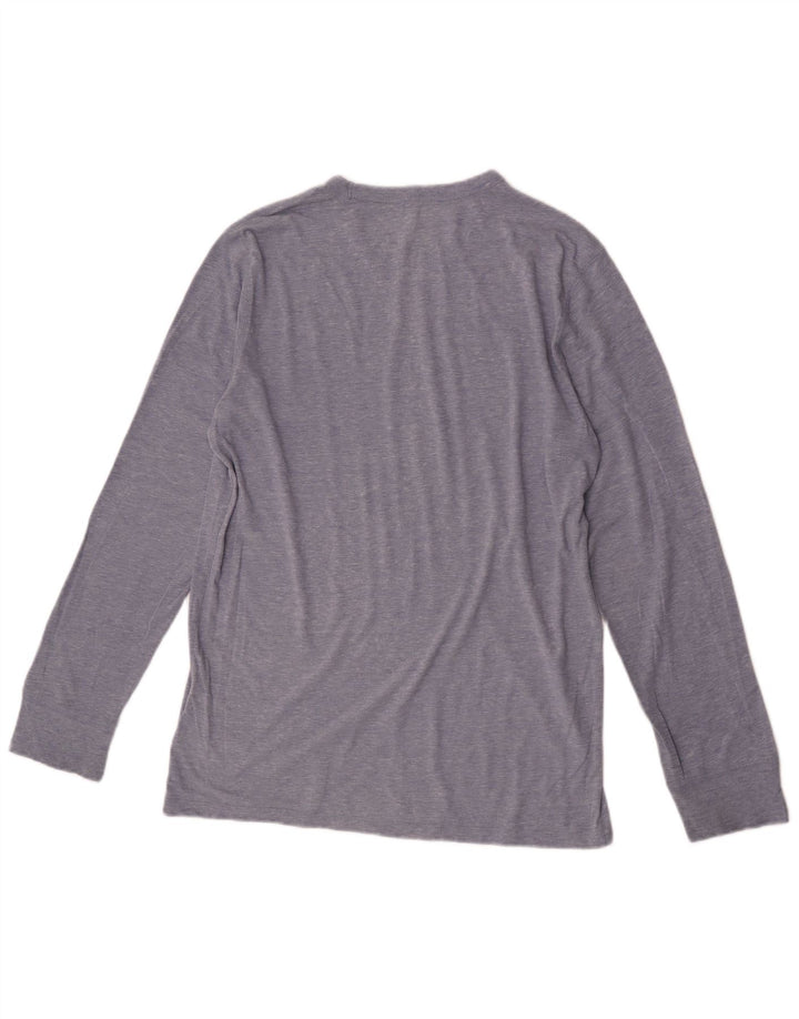Gap Herre Top Langærmet Medium Blå Flecked Bomuld