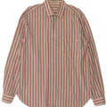 Vintage herreskjorte str. 40 Medium Pink stribet