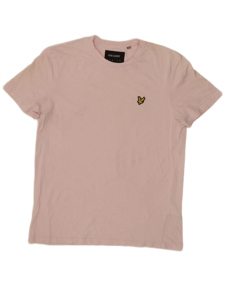 LYLE & SCOTT Herre T-shirt Top Medium Pink Bomuld