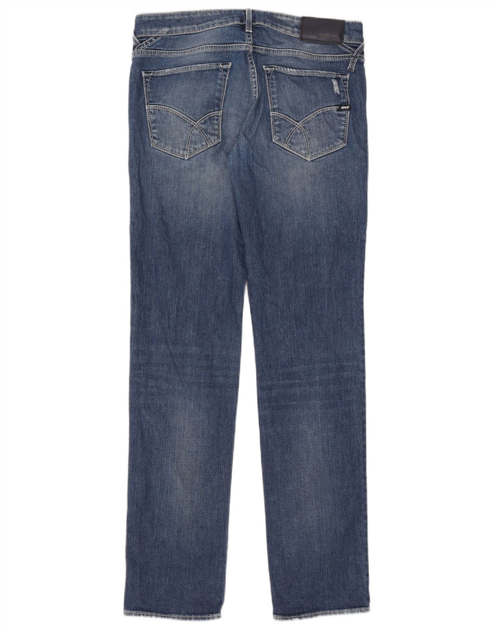 Gas Herre Slim Jeans W32 L34 Blå Bomuld