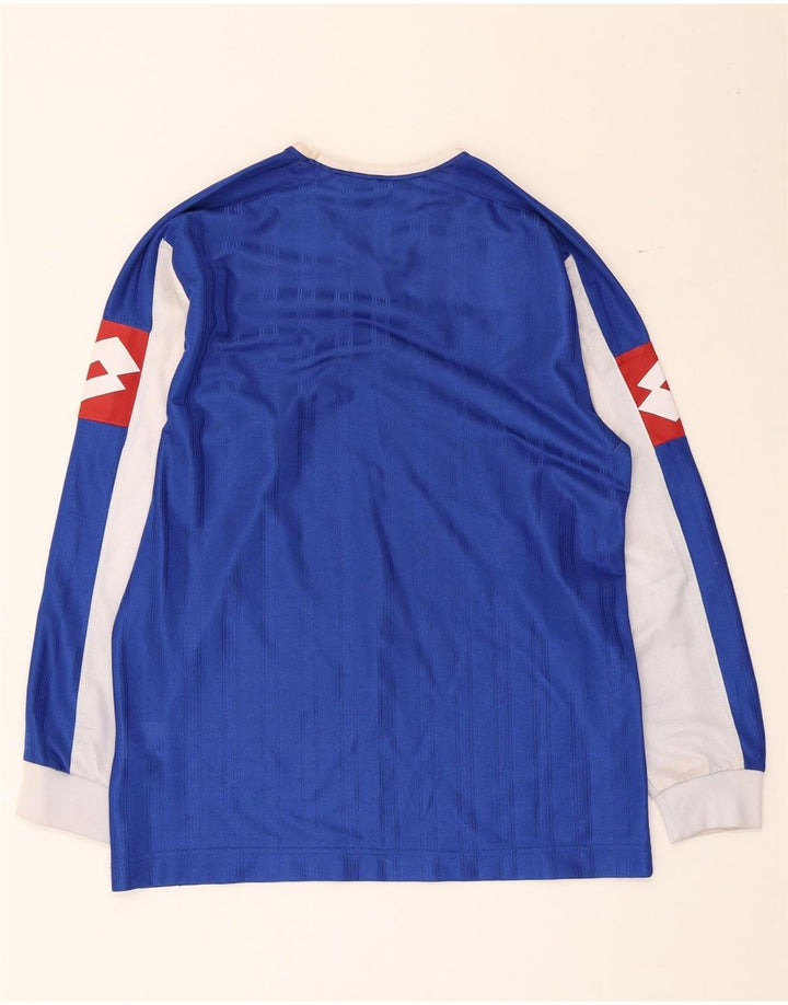 Lotto Herre Grafisk Top Langærmet Medium Navy Blue Colourblock Polyester