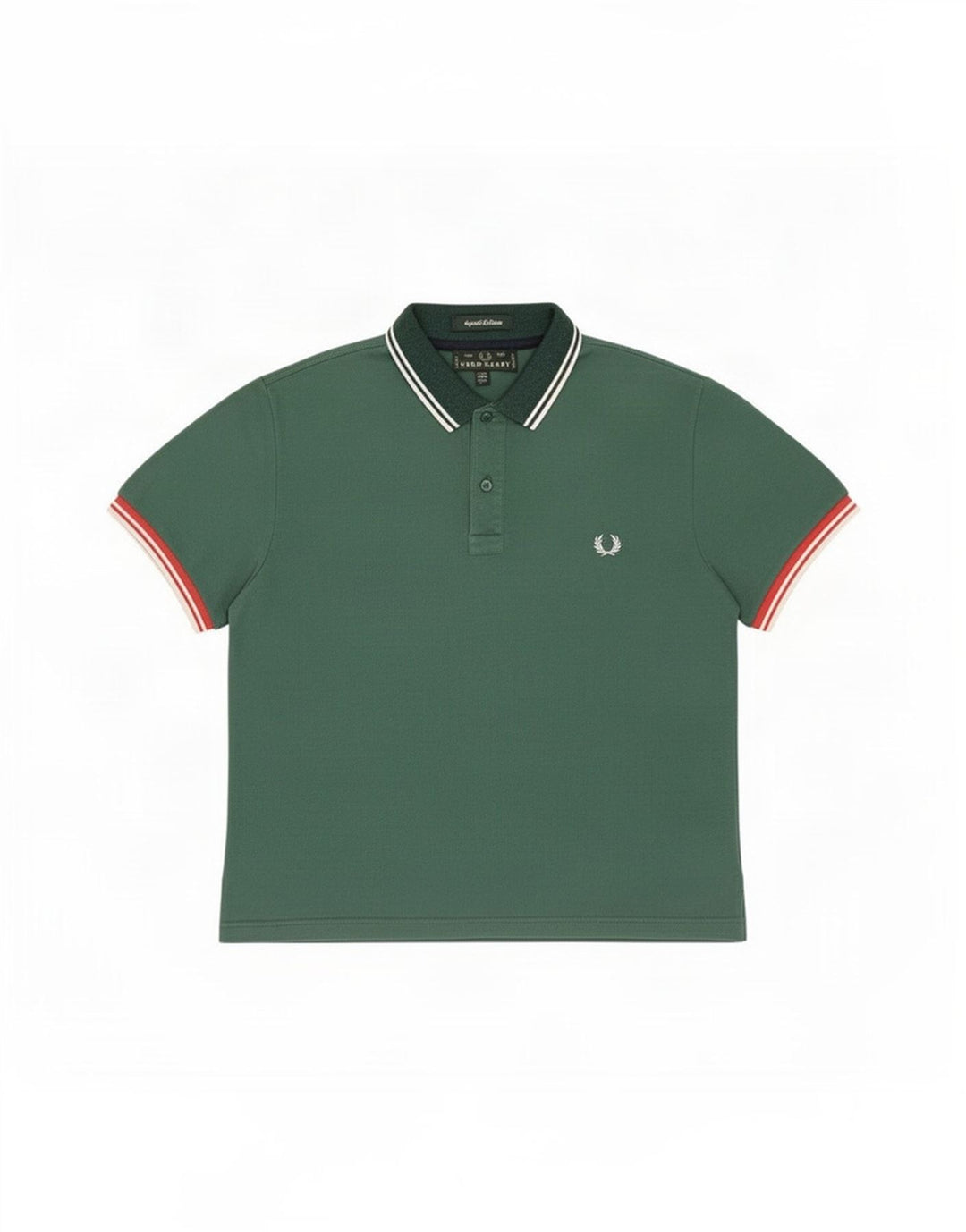 Fred Perry Herre poloshirt XL Grøn Stribet