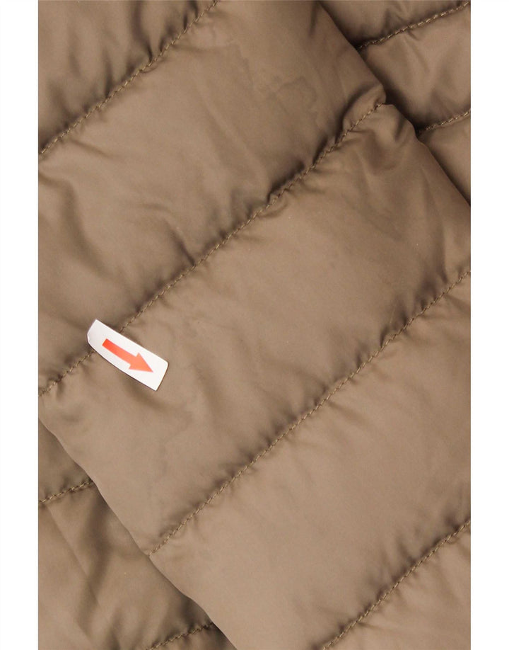 Tommy Hilfiger Dame Hætte Polstret Frakke UK 14 Medium Beige Polyester