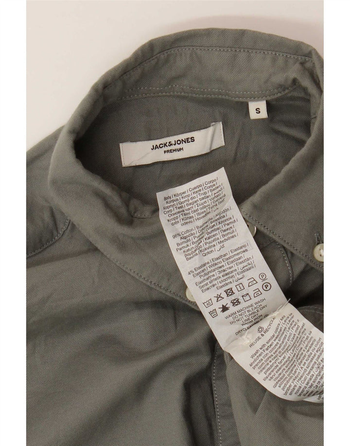Jack & Jones herreskjorte lille grå bomuld