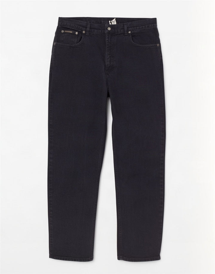 Calvin Klein Straight Jeans til mænd W36 L33 Marineblå Bomuld