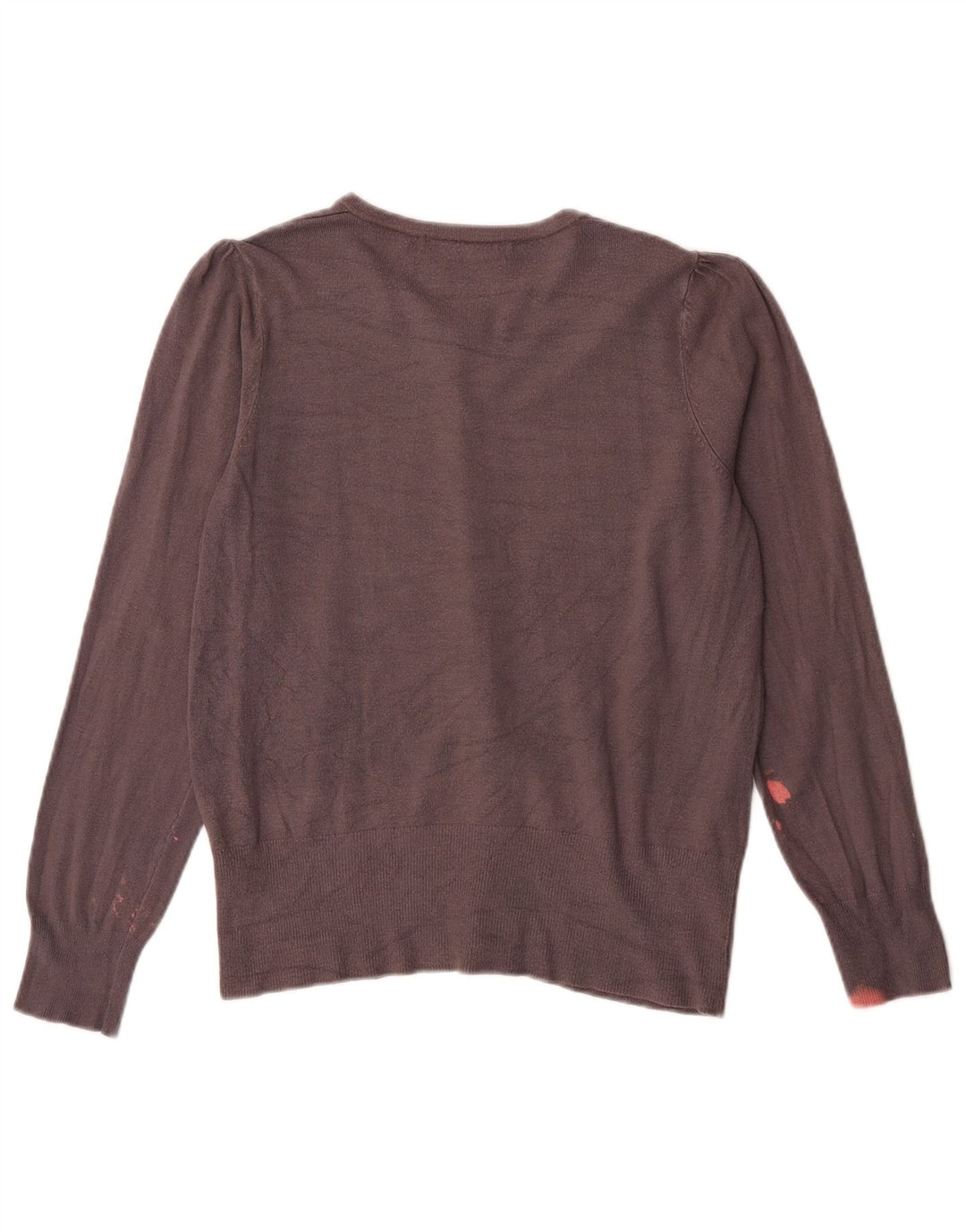 Marks & Spencer Dame Cardigan Sweater UK 12 Medium Grey Viscose
