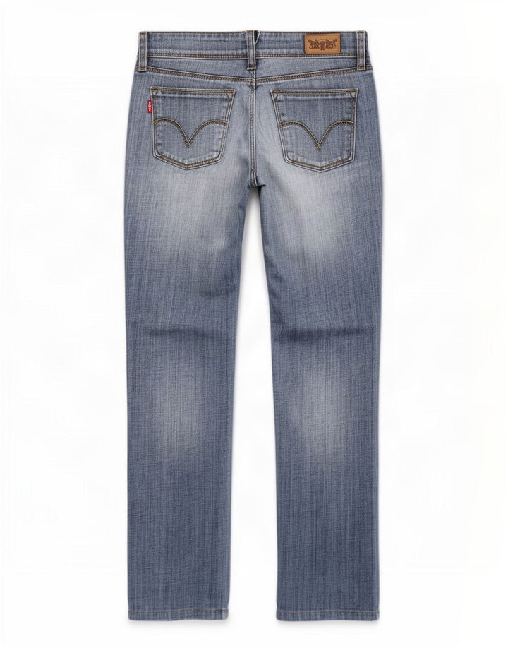 Levi's lige jeans til kvinder W28 L29 blå bomuld