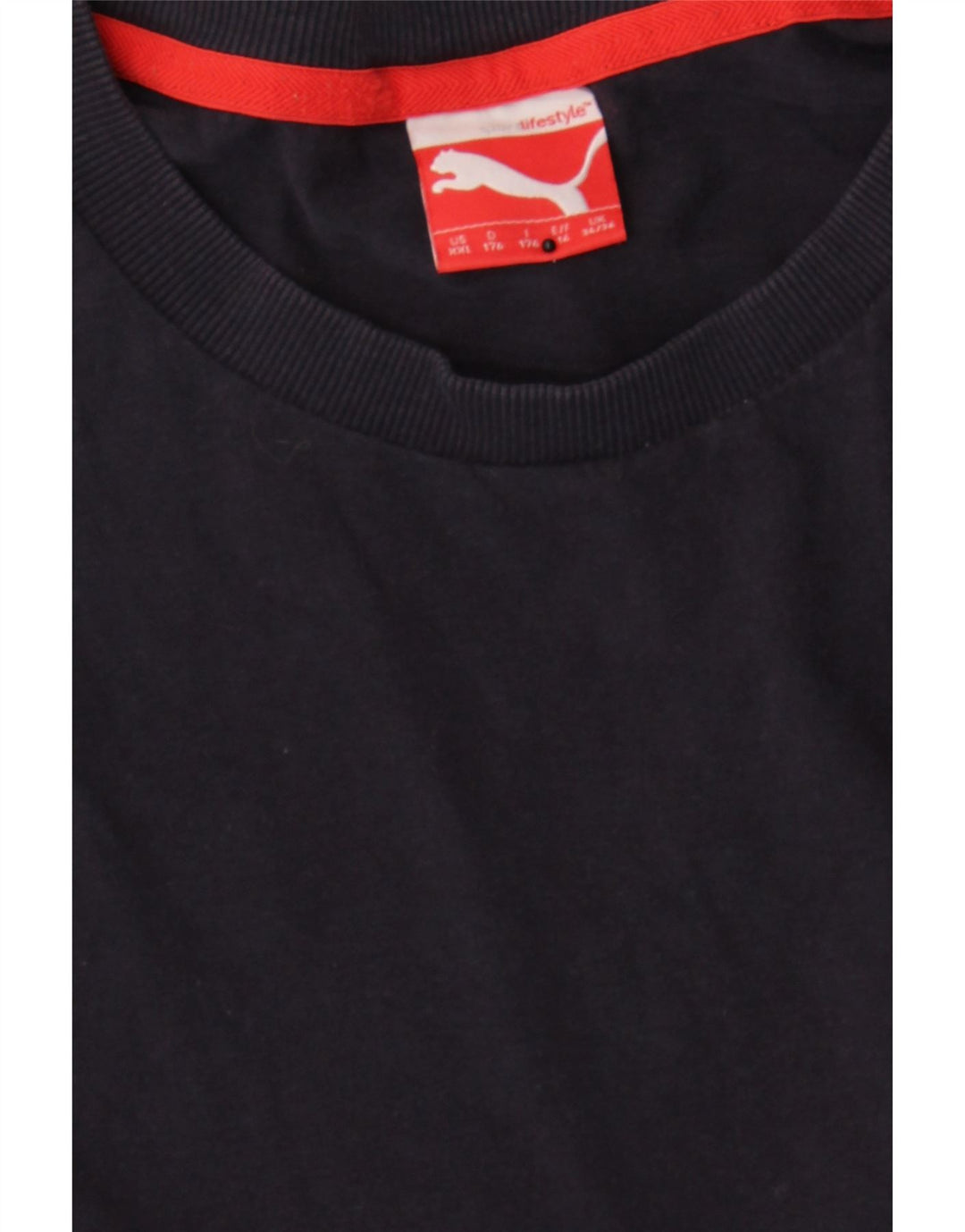 PUMA Boys T-Shirt Top 13-14 Years Navy Blue Vintage Puma and Second-Hand Puma from Messina Hembry 