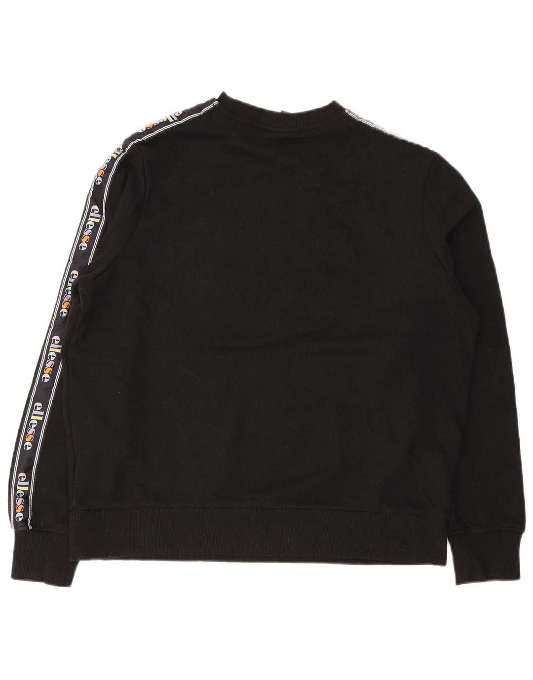 Ellesse Womens Grafisk Oversized Sweatshirt Jumper UK 10 Small Black Bomuld
