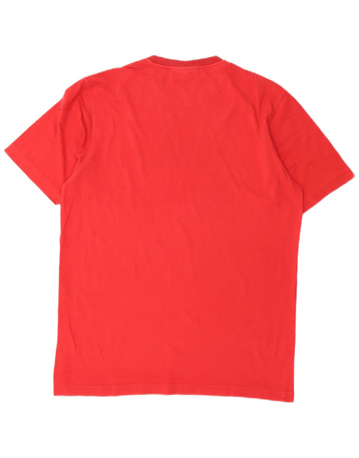 FILA Herre Grafisk T-Shirt Top IT 52 Stor Rød Bomuld