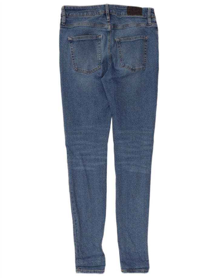 SUPERDRY Womens Skinny Jeans W30 L32 Blue Cotton