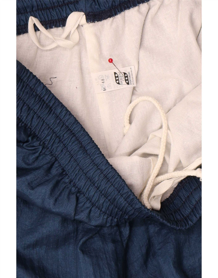 Vintage træningsdragt til mænd Joggers IT 48 Medium Marineblå polyamid