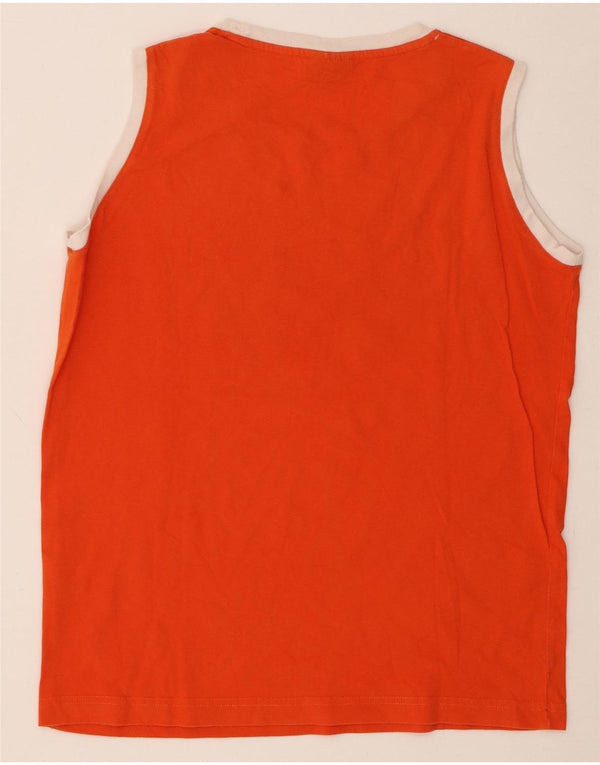 Champion Boys Grafisk Vest Top 13-14 år XL Orange Colourblock Bomuld