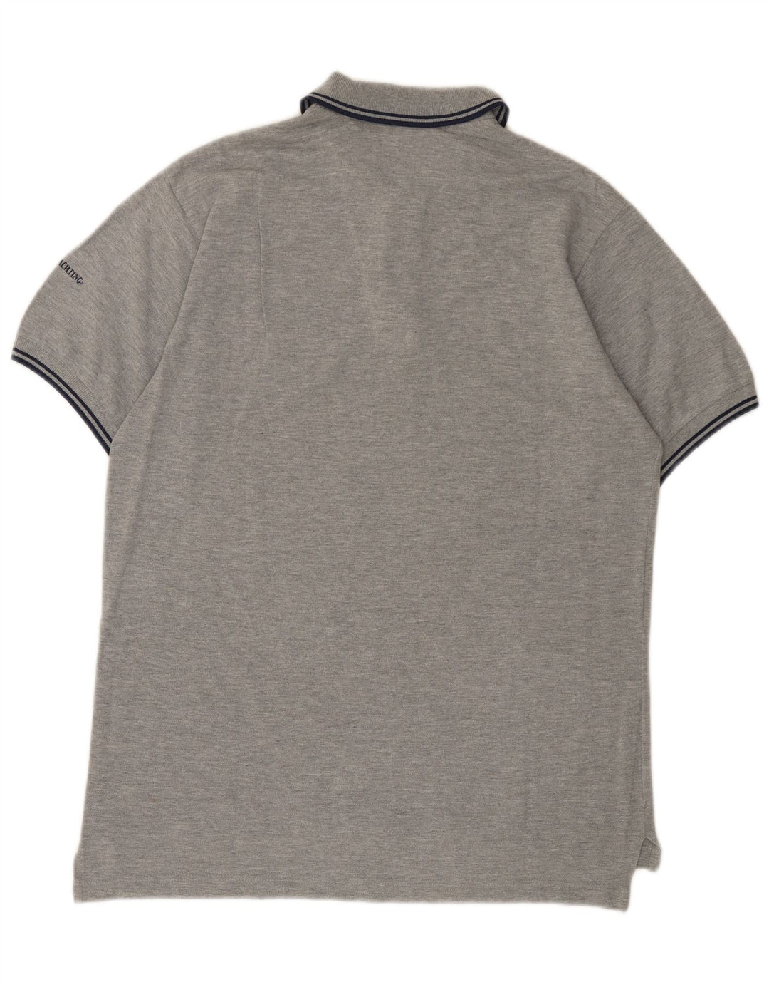 Marina Yachting Herre grafisk polo shirt mellemgrå bomuld