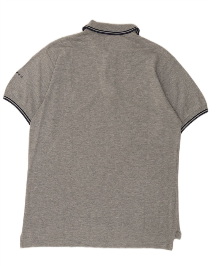 Marina Yachting Herre grafisk polo shirt mellemgrå bomuld