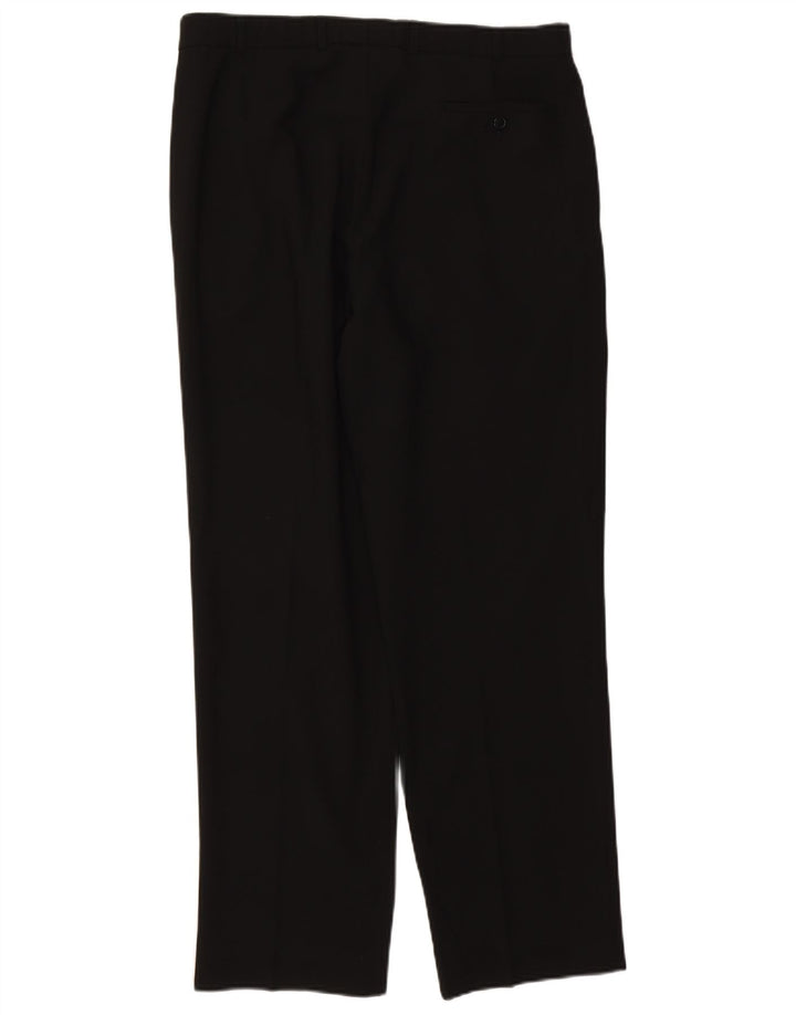 Marks & Spencer Herre Pegged Suit Bukser W36 L31 Sort Polyester